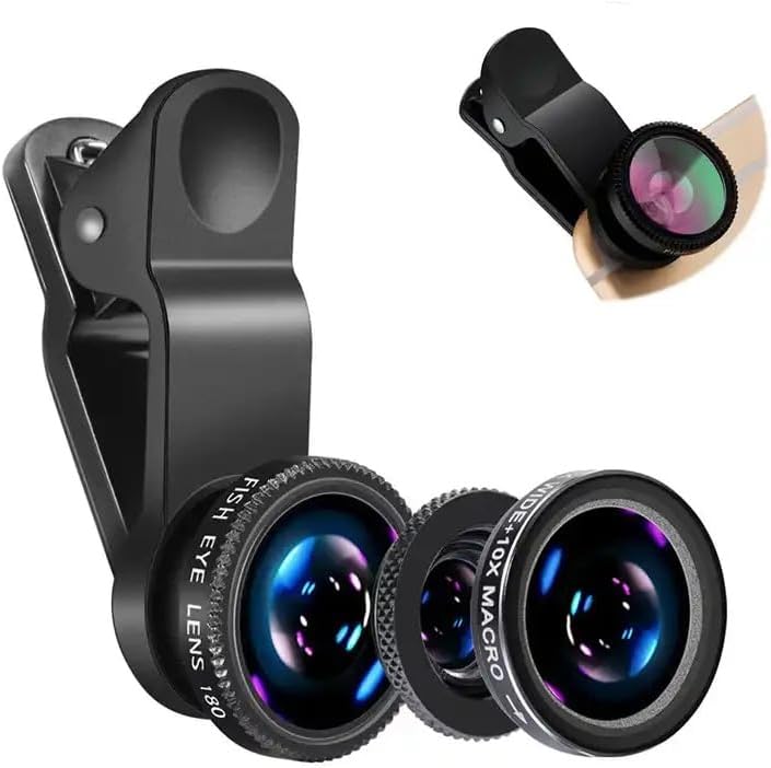 Fishing Camera - Obiettivo 3in1 Fisheye Grandangolare per Fotocamera